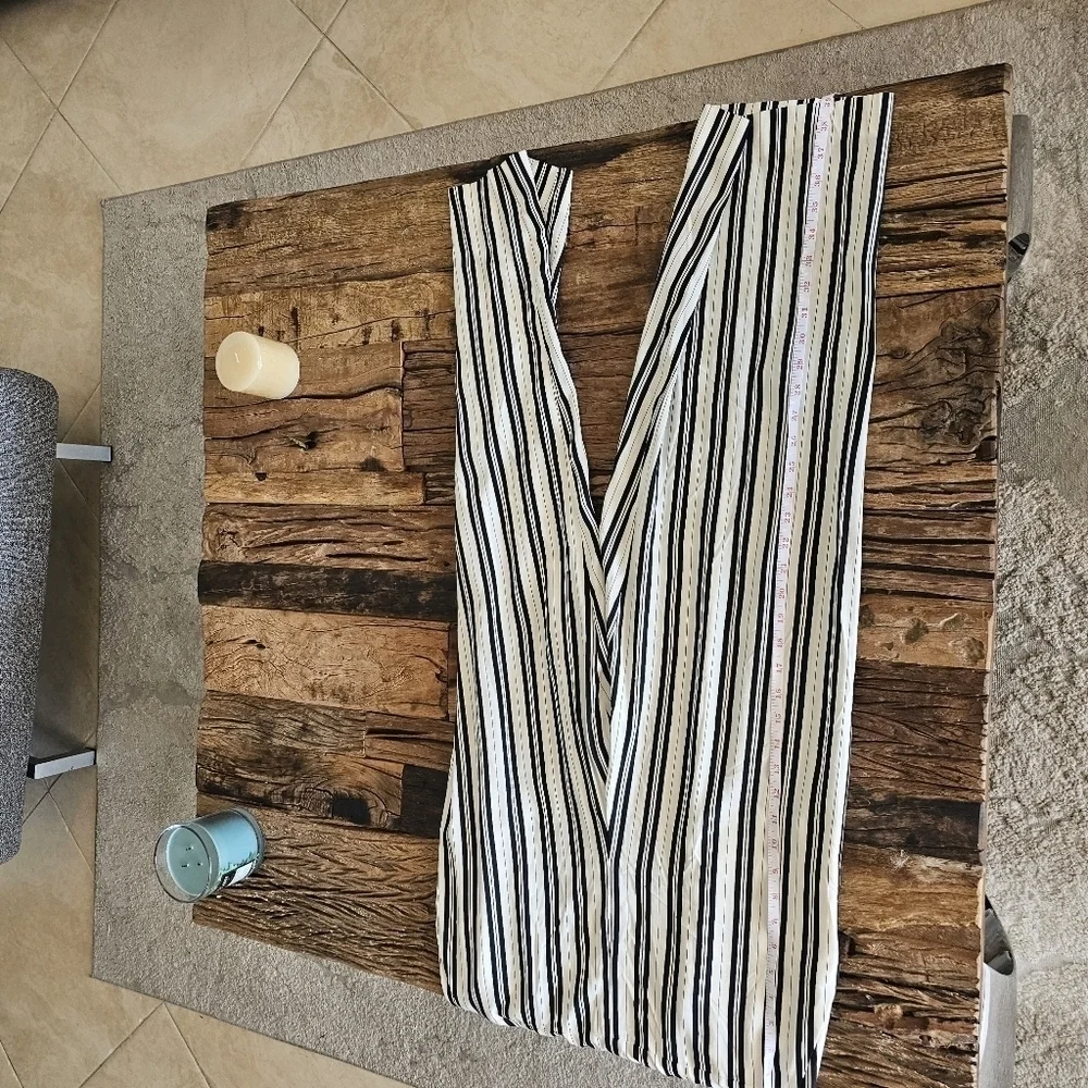 Club Monaco Black and White Striped Jumpsuit Size 10 and Size 6 - Picture 6 of 16